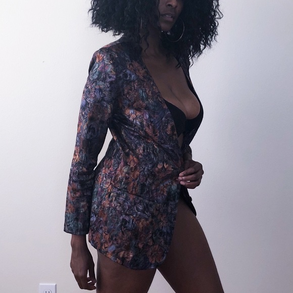 Vintage Jackets & Blazers - Floral Vintage Blazer